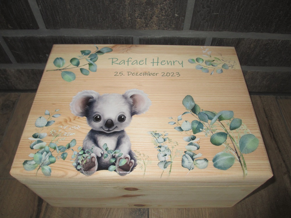Erinnerungsbox Eukalyptus mit Koala
