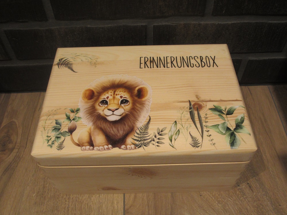 Erinnerungsbox Löwenbaby